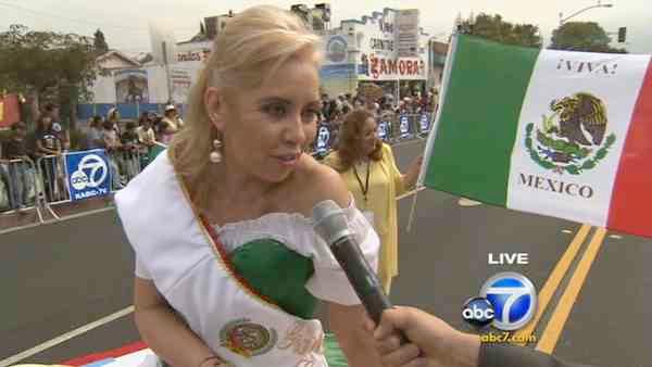 Renowned Mexican telenovela producer Carla Estrada was the grand marshal for the 65th annual Mexican Independence Day Parade in East Los Angeles on Saturday, Sept. 10, 2011.