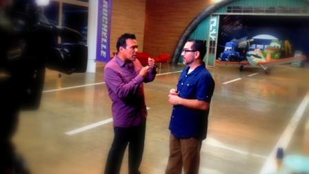 Vista L.A. host Danny Romero talks with Art Hernandez, an artist who worked on Disneys Planes.