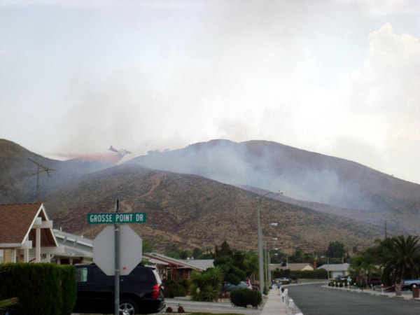 From ABC7 viewer Jim Bertrand, fire in Sun City...