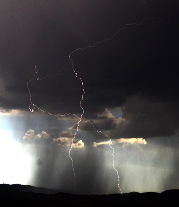 From ABC7 viewer Gene Blevins, lightning bolts...