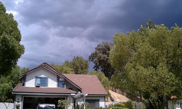 From ABC7 viewer Melissa Brambila, thunderstorms...