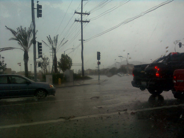 From ABC7 viewer Carmen Gonzalez, rain in Lake...