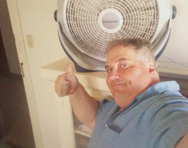 ABC7 viewer Kevin, of San Pedro, stays close to...