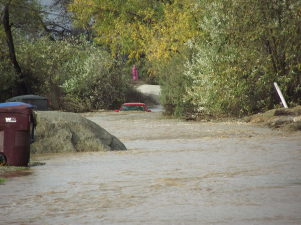 An ABC7 viewer sent in this photo of flooding at...