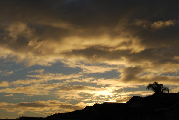 ABC7 viewer Holly Royston of Chino Hills  sent in a photo of the sunrise after the storm on Thursday, Dec. 23, 2010.