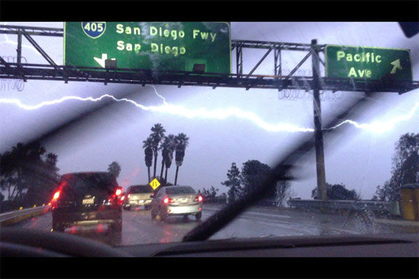 An ABC7 viewer sent in this photo of lightning...
