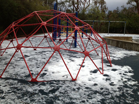 An ABC7 viewer sent us this photo of hail on a...