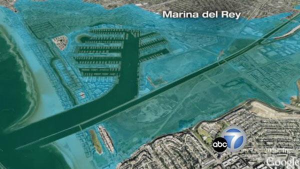Graphic of Marina Del Rey underwater