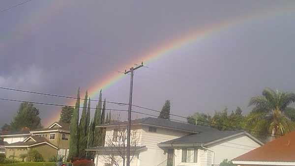 Winter weather photos from N. Buena Park