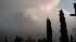 Storm clouds hovering over Victorville
