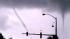 Two massive waterspouts over Ala Moana Beach in Oahu, Hawaii converged into one in a rare occurrence caught on camera.