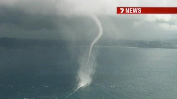 Three incredible waterspouts were spotted just outside Sydney, Australia, carving their way off the coast on Monday, May 30, 2011.