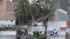 A tree fell onto a house in Boyle Heights on...