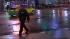 A spring storm brought heavy rain and gusty winds to Southern California on Wednesday night.