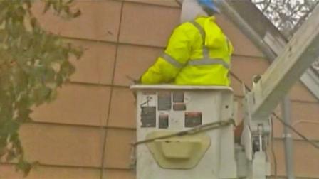 A Long Island Power Authority worker is shown in this undated file photo.