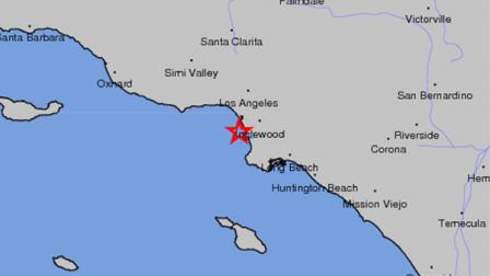 An earthquake with a preliminary magnitude of 2.8 struck near Los Angeles International Airport on Thursday, Nov. 22, 2012.