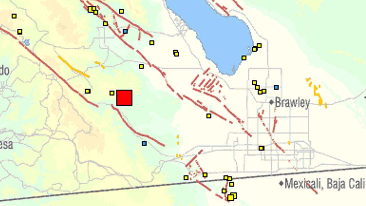 Us geological earthquake san diego