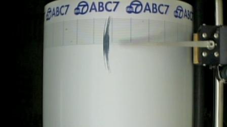 The Eyewitness News quake cam is seen recording a magnitude-3.0 earthquake near Loma Linda on Sunday, Jan. 13, 2013.