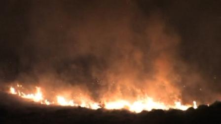 A fire sparked up on the hills south of Apple Valley on Thursday, June 9, 2011.