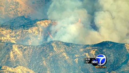 Fire crews were battling a fast-moving brush fire in Moreno Valley that could grow up to 400 acres, authorities said.