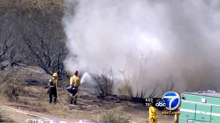 Full containment on the brush fire burning in the Cajon Pass is expected by Monday, fire officials said.