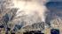 A wildfire burns in the San Gabriel Mountains...