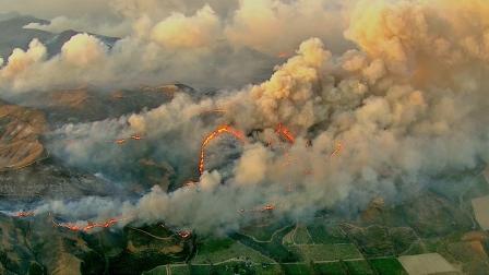 The Springs Fire can be seen from AIR7 HD on Friday, May 3, 2013.
