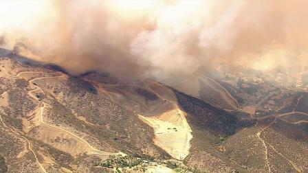 A brush fire erupted in San Bernardino County, quickly scorching more than 200 acres and forcing evacuations Friday, June 28, 2013.