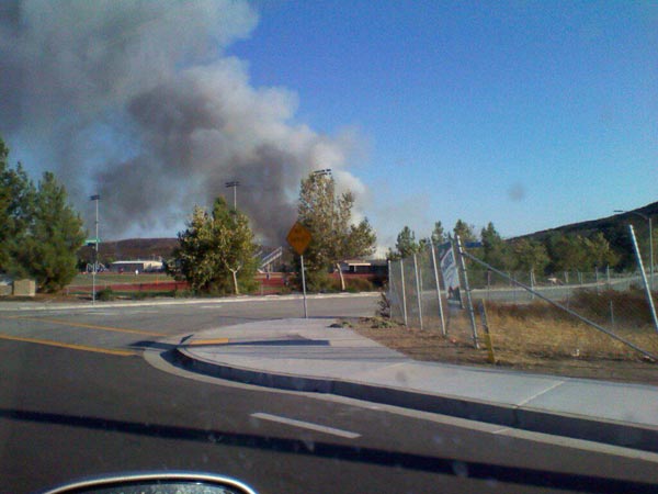 An ABC7 posted this photo of the Murrieta fire...