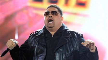 In this Oct. 1, 2011 file photo, rapper Heavy D, also known as Dwight Arrington Myers, performs during the BET Hip Hop Awards in Atlanta. A representative confirmed Tuesday, Nov. 8, 2011 that the singer and former leader of Heavy D and the Boyz died. He was 44.