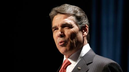 Republican presidential hopeful Texas Gov. Rick Perry speaks during the Iowa Republican Partys Ronald Reagan Dinner, Friday, Nov. 4, 2011, in Des Moines, Iowa.