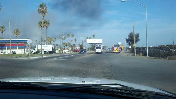 Action News is at the scene of a fire at Sunset West Mobile Home Park.