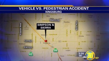 Kingsburg woman hit by a truck