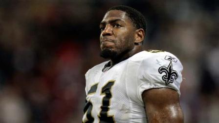 New Orleans Saints linebacker Jonathan Vilma