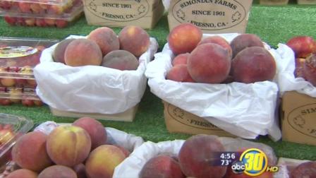 Peaches, plums, nectarines, apricots in season