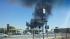 A large fire is burning in the area of Church...