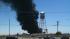 Smoke coming from a fire in Fresno Co. Church...