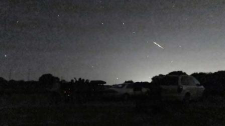 A shooting star above the Montebello Open Space Preserve in Palo Alto, Calif. Streaking fireballs lighting up California skies and stunning stargazers are part of a major meteor shower, and the show is just getting started, professional observers said.