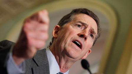 Sen. Jim DeMint, R-S.C., speaks to media on Capitol Hill in Washington.