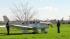 The plane landed a short distance away from...