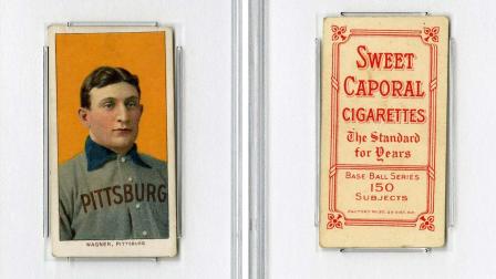 1909 Honus Wagner baseball card