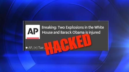 A screenshot of the tweet sent out by Hackers on the Associated Press Twitter account.