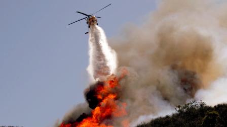 The blaze on the fringes of Camarillo and Thousand Oaks broke out Thursday morning and was quickly spread by gusty Santa Ana winds. Evacuation orders include California State University, Channel Islands.