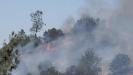 Fire at Yosemite Lakes Park