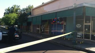 Fresno Police say the stabbing happened near the The Hashtag #1298 internet cafe. Police have multiple crime markers on the scene as they investigate the incident.
