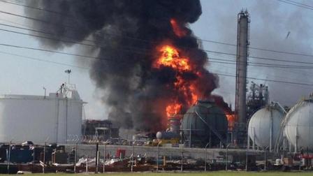This photo provided by Ryan Meador shows an explosion at The Williams Companies Inc. plant in the Ascension Parish town of Geismar La., Thursday, June 13, 2013.