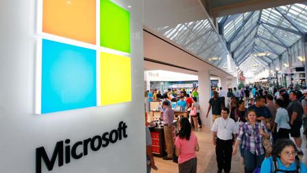 Microsoft store inside the Prudential Center mall