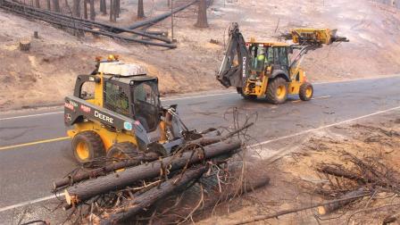 Clearing Highway 120 of Debris after Rim Fire