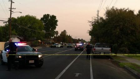 Stabbing scene off Hughes near Lorna in Central Fresno