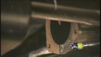 Thieves steal catalytic converters at a Merced dealership